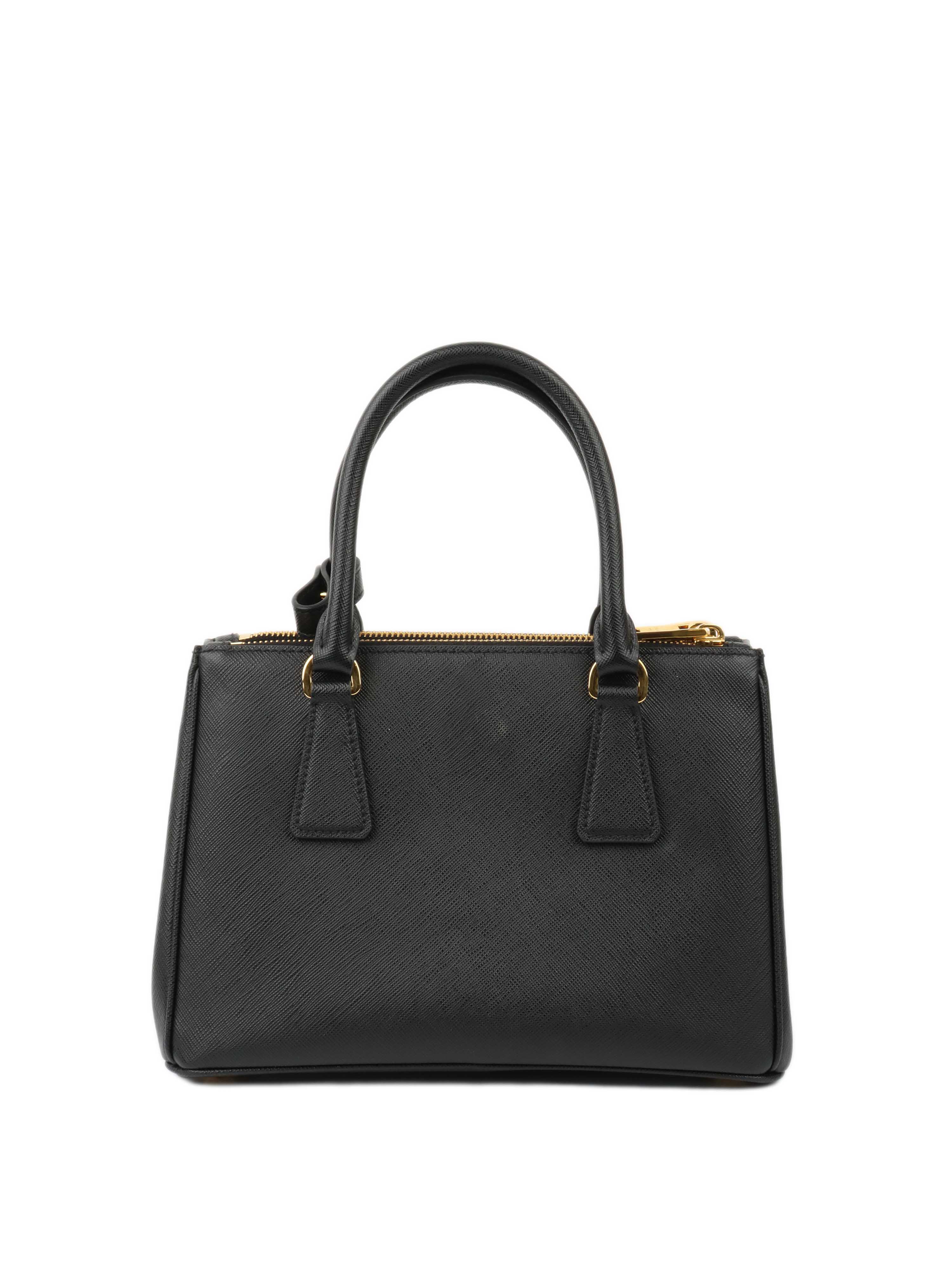 Prada Small Black Galleria Bag.