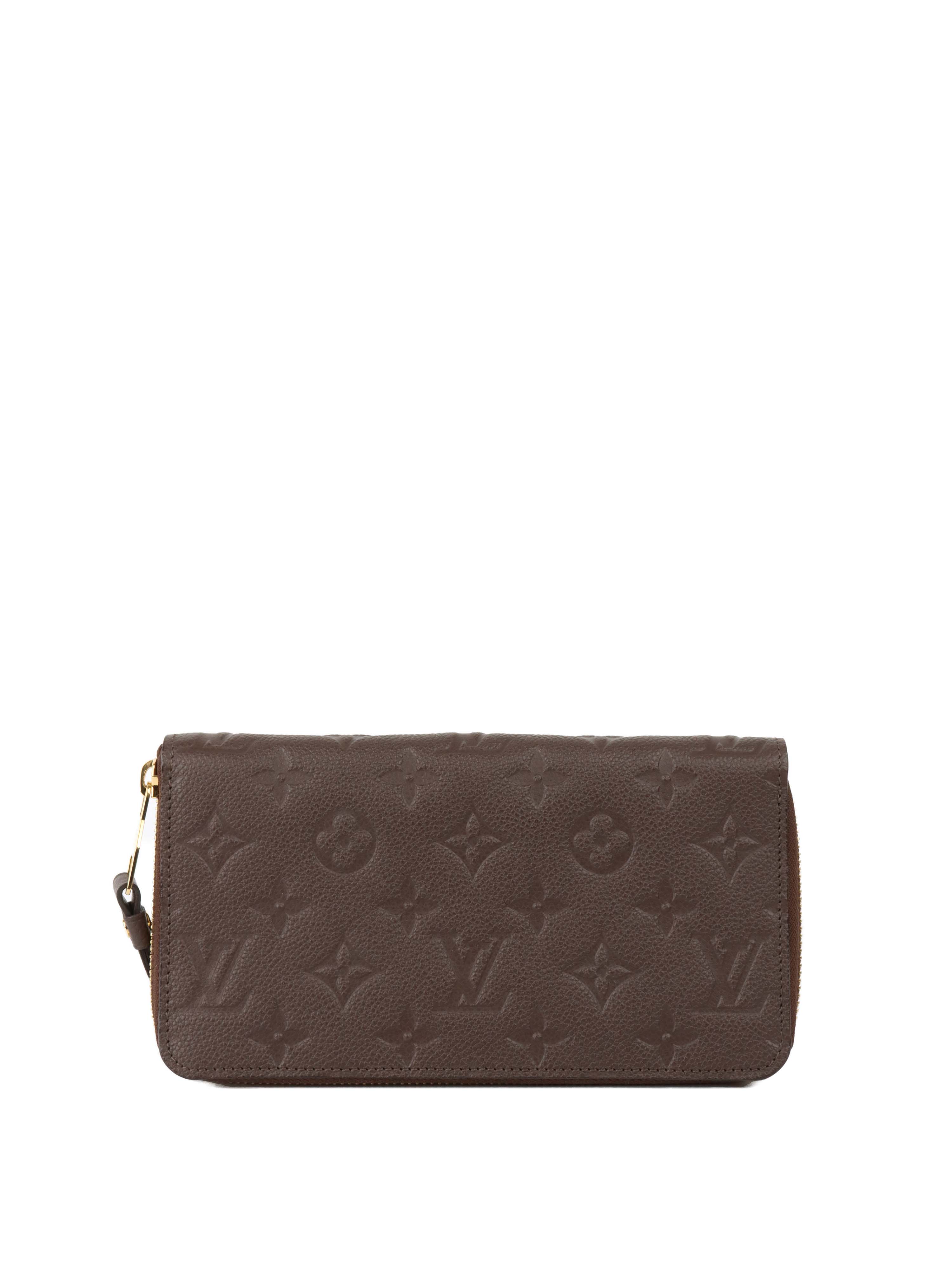 Louis Vuitton Dark Brown Zip Wallet.