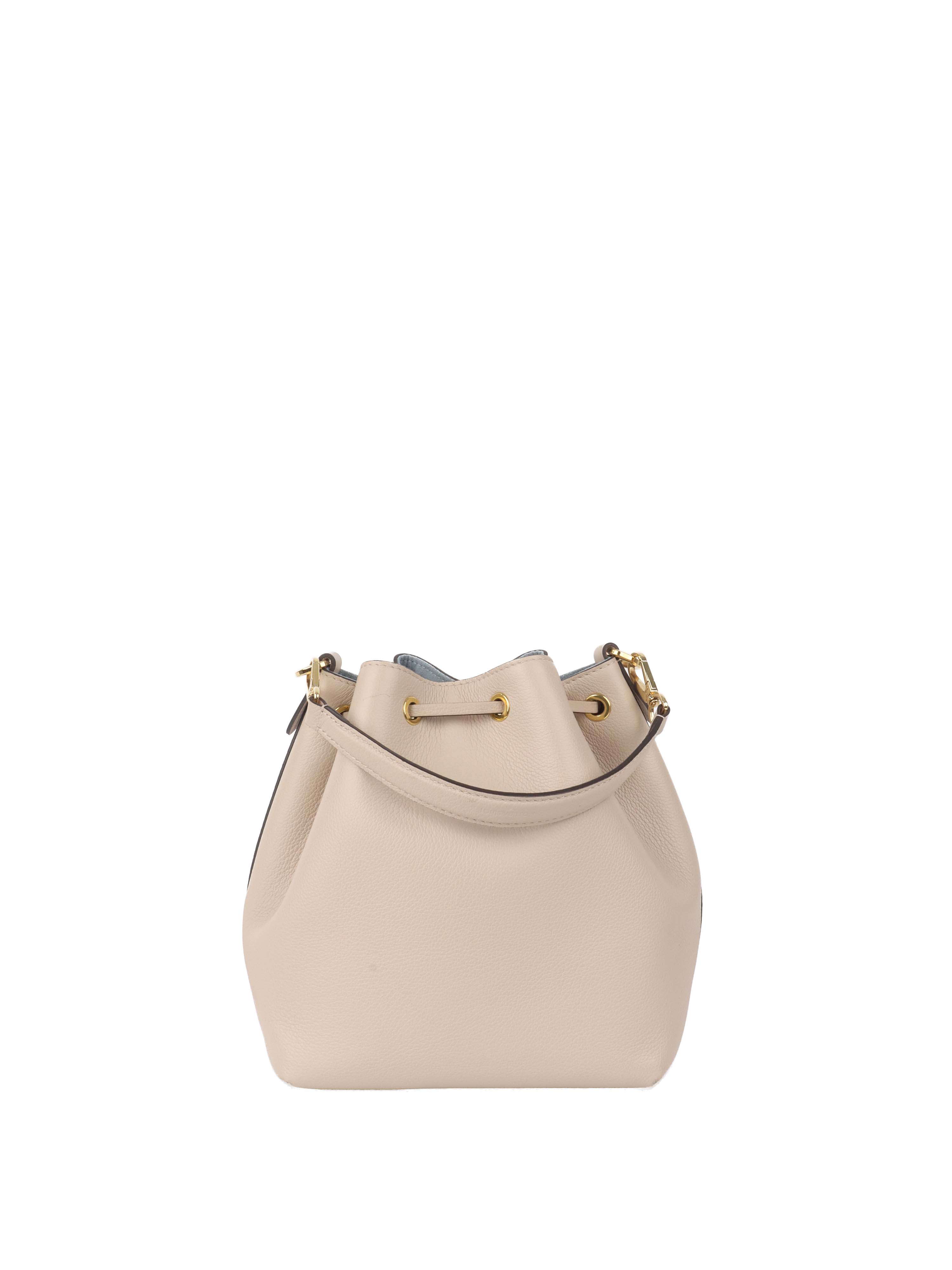 Louis Vuitton Beige Lockme Bucket Bag.