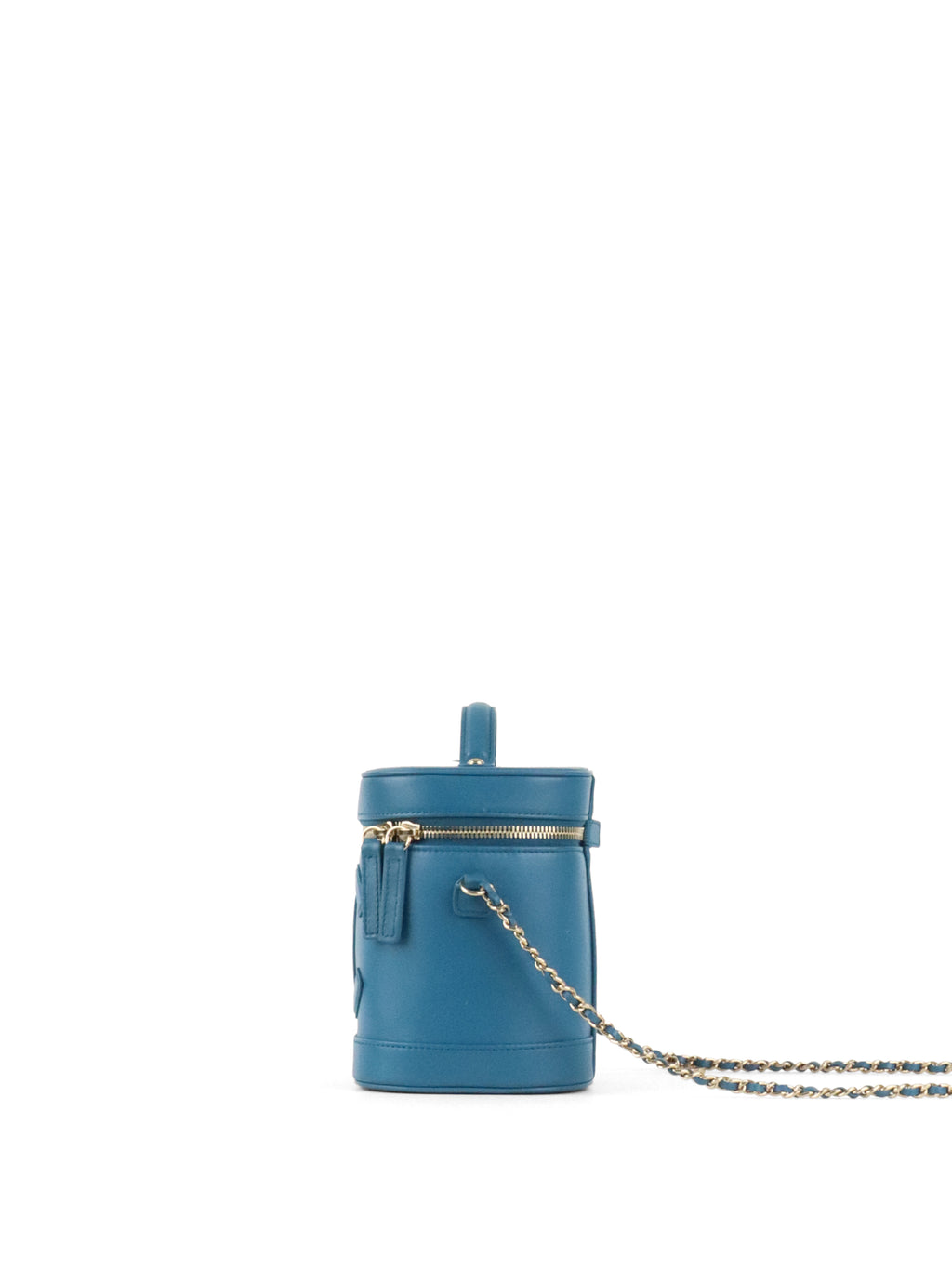 Chanel Blue CC Mania Vanity Case