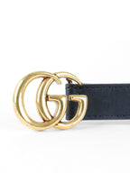 Gucci GG Black Thin Belt
