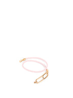 Hermes Mauve Pale Roulis Double Tour Bracelet RGHW