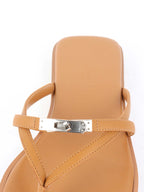 Hermes Naturel Miss Sandals .
