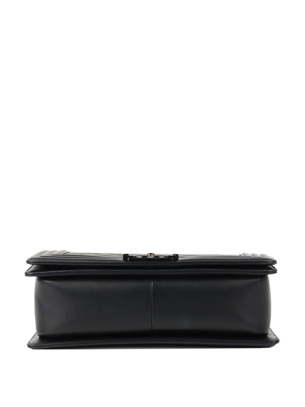 Chanel So Black Medium Lambskin Boy Bag.