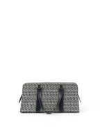 Fendi Vintage Navy Zucchino Canvas Boston Bag