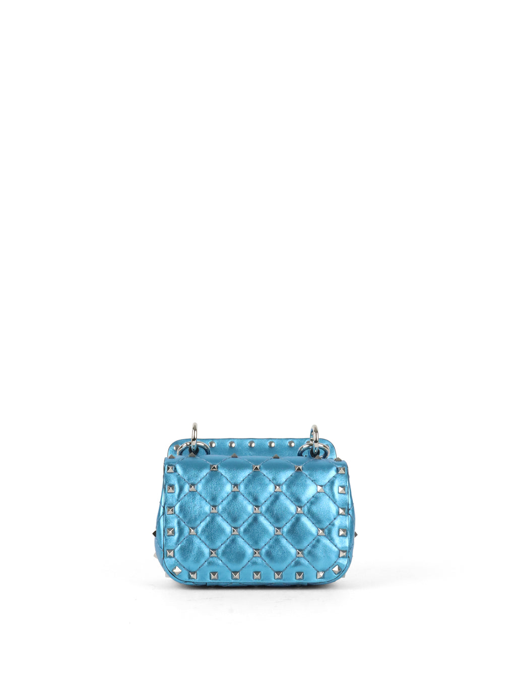 Valentino Blue Electric Cerulean Rockstud Spike Micro Bag
