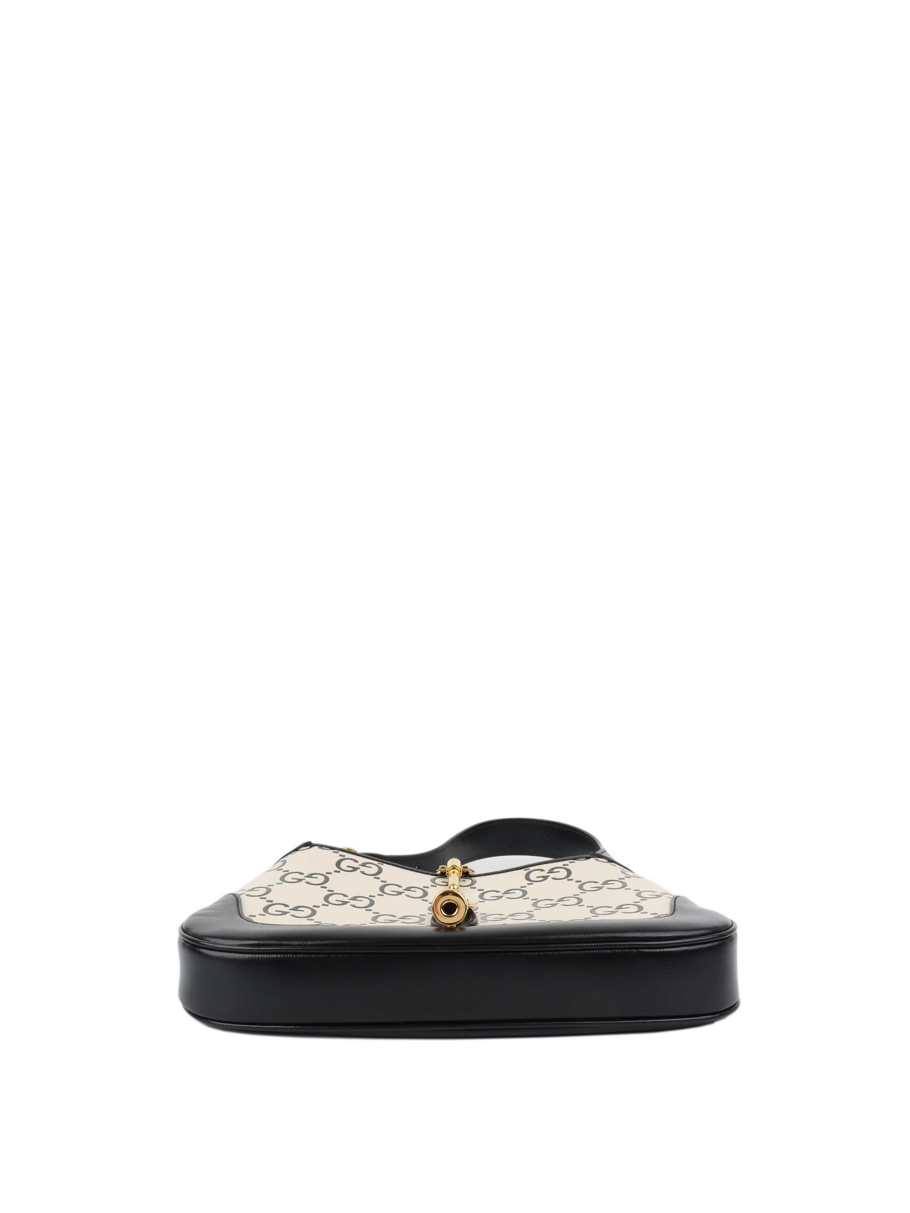 Gucci Azelea Small Black and White Jackie Bag.