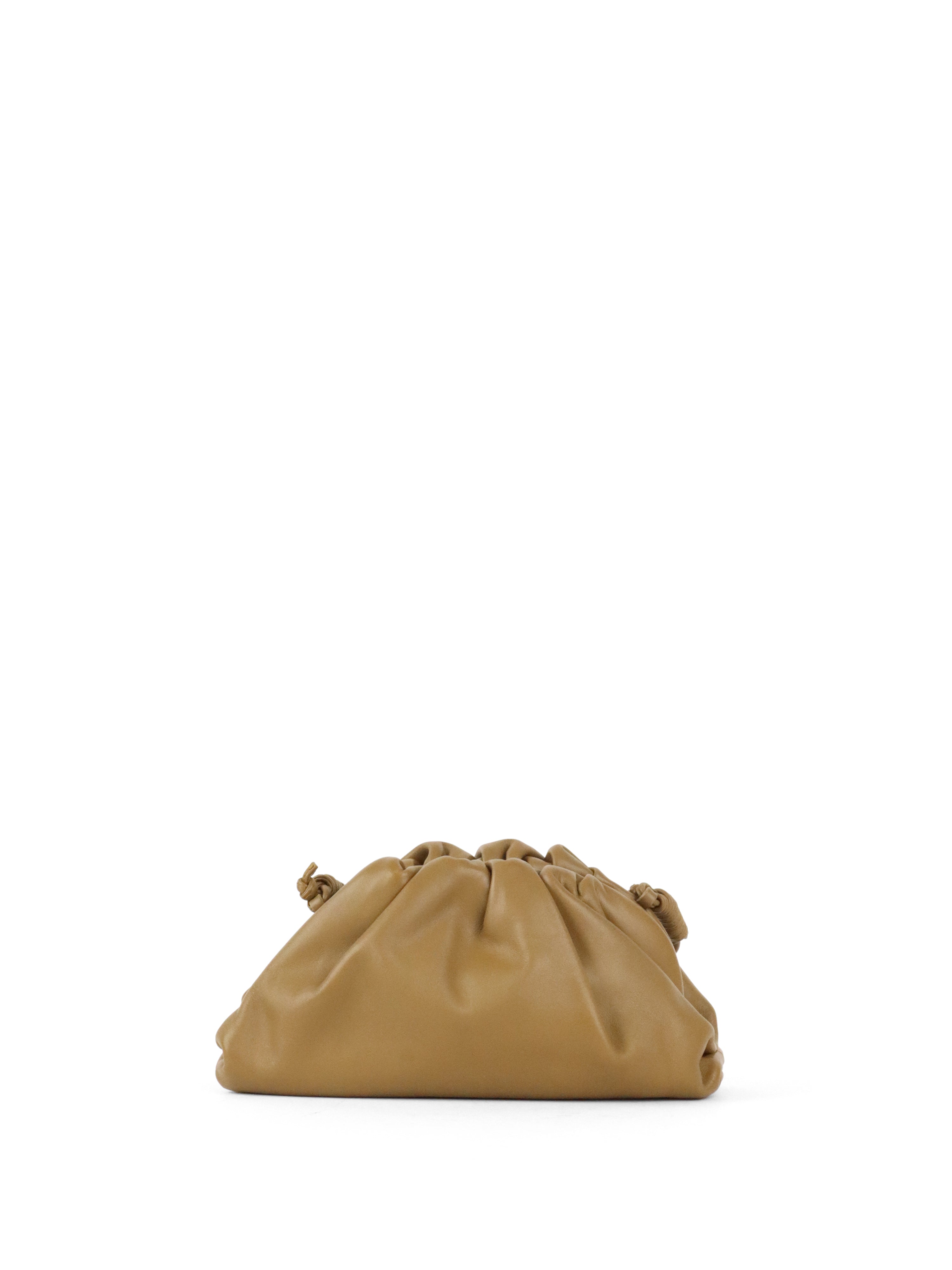 Bottega Veneta Mustard Green Mini Pouch Crossbody Bag