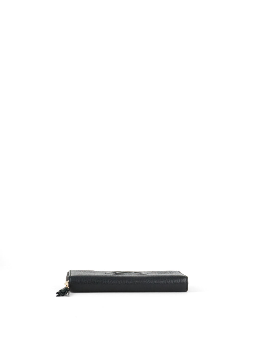 Gucci Black Soho GG Long Zip Around Wallet