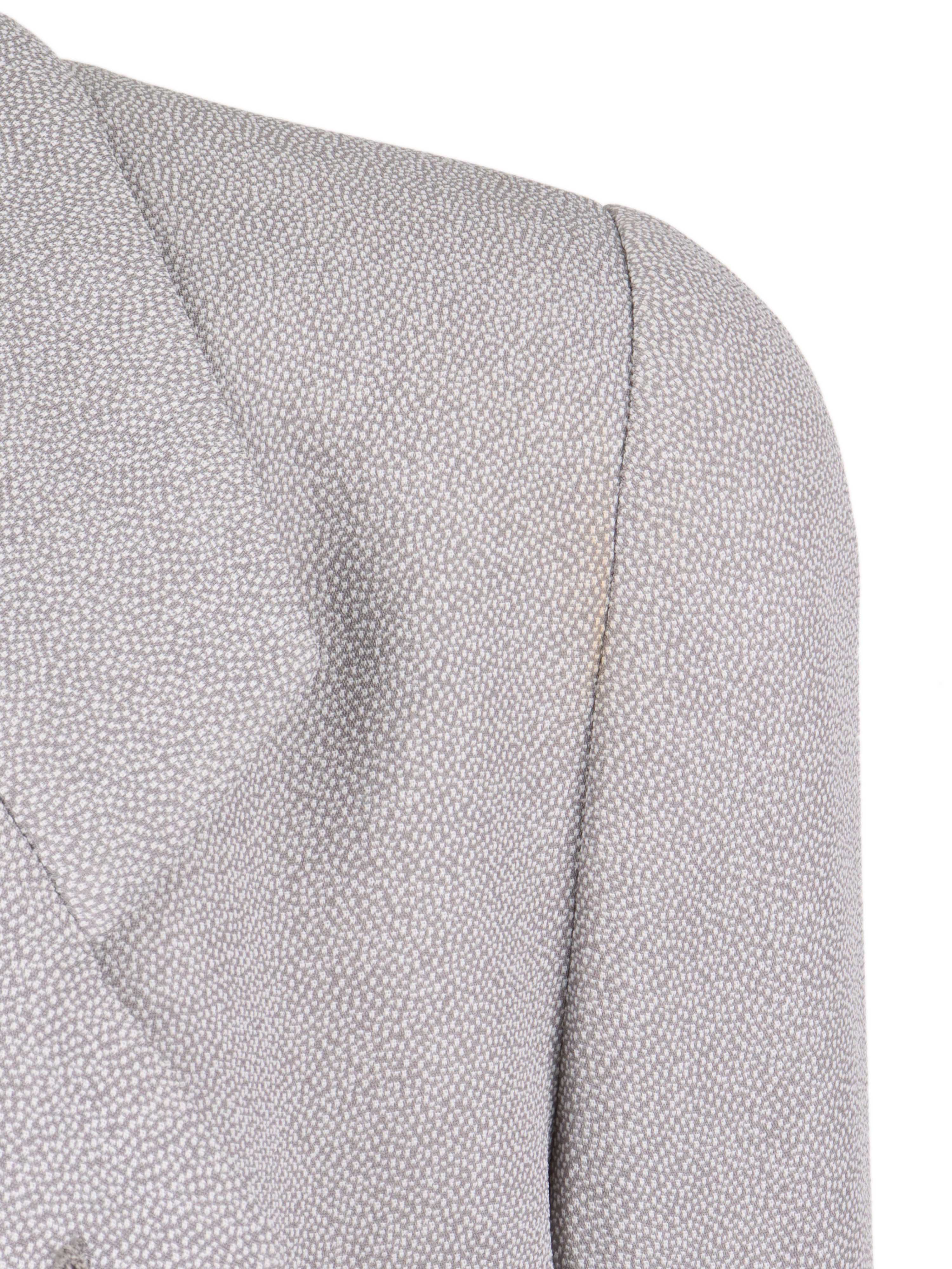 Giorgio Armani Grey Dotted Blazzer.