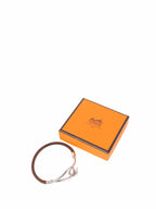 Hermes Dark Brown Jumbo Hook Bracelet.