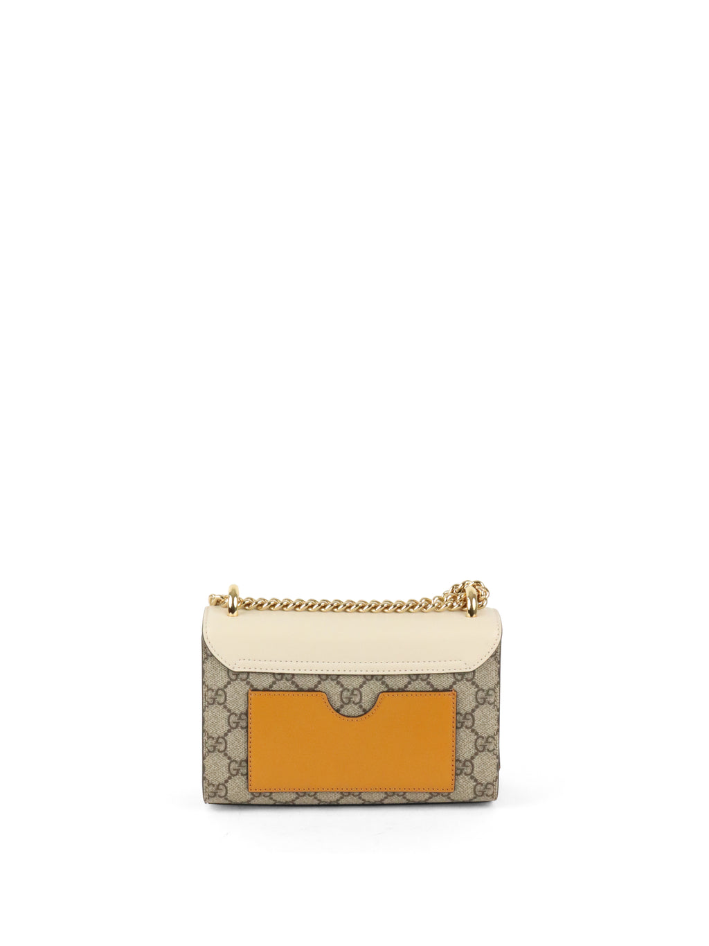 Gucci Small White GG Padlock Shoulder Bag