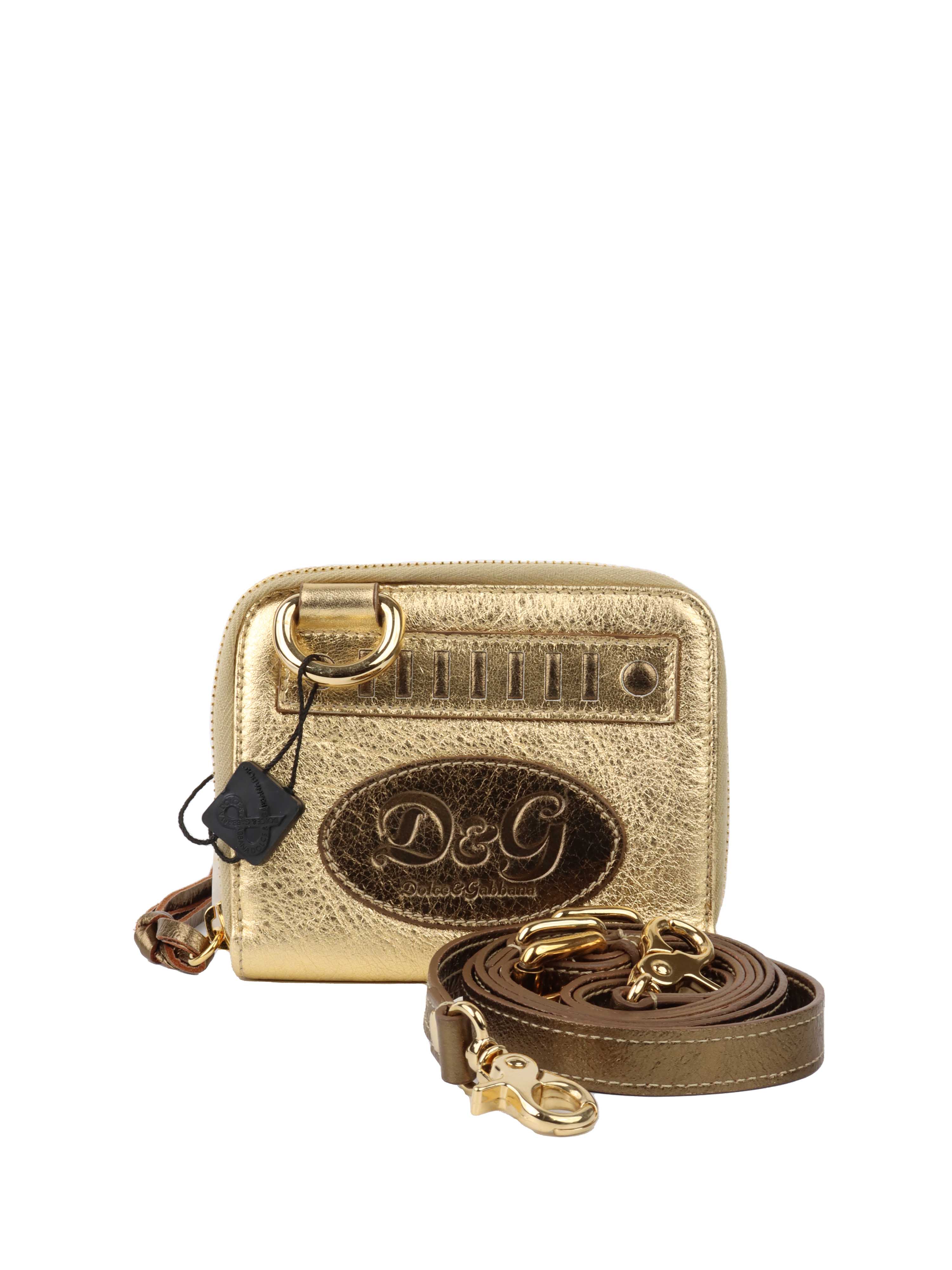 Dolce & Gabbana Gold Wallet on Chain.