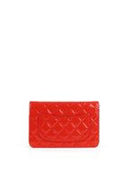 Chanel Red Patent Wallet on Chain SHW