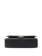 Chanel Black Medium Caviar Classic Flap GHW.