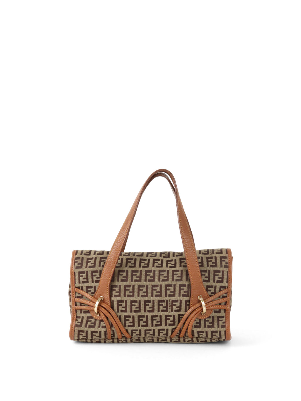 Fendi Zucchino FF Top Handle Bag.