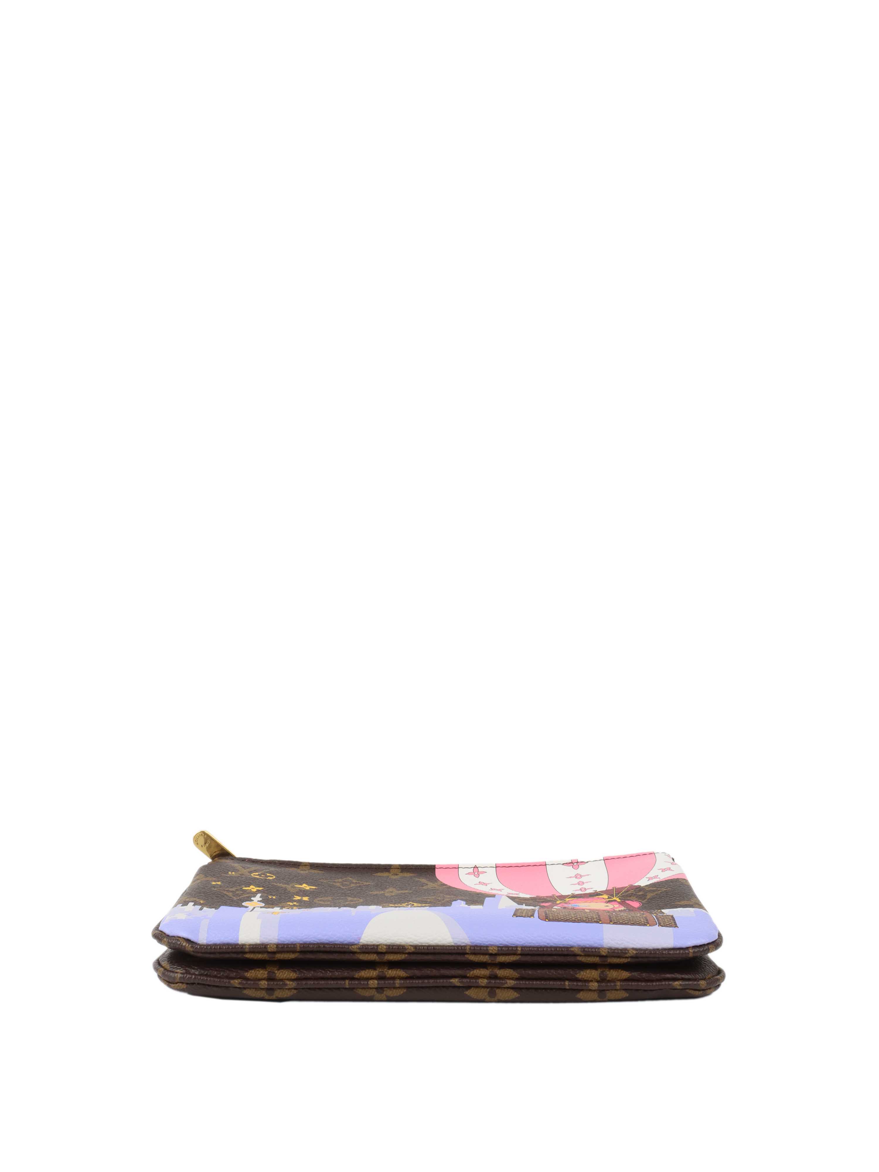 Louis Vuitton Monogram Vivienne Double Zip Pochette