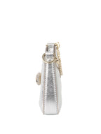 Bvlgari Metallic Silver mini Serpenti Shoulder Bag.