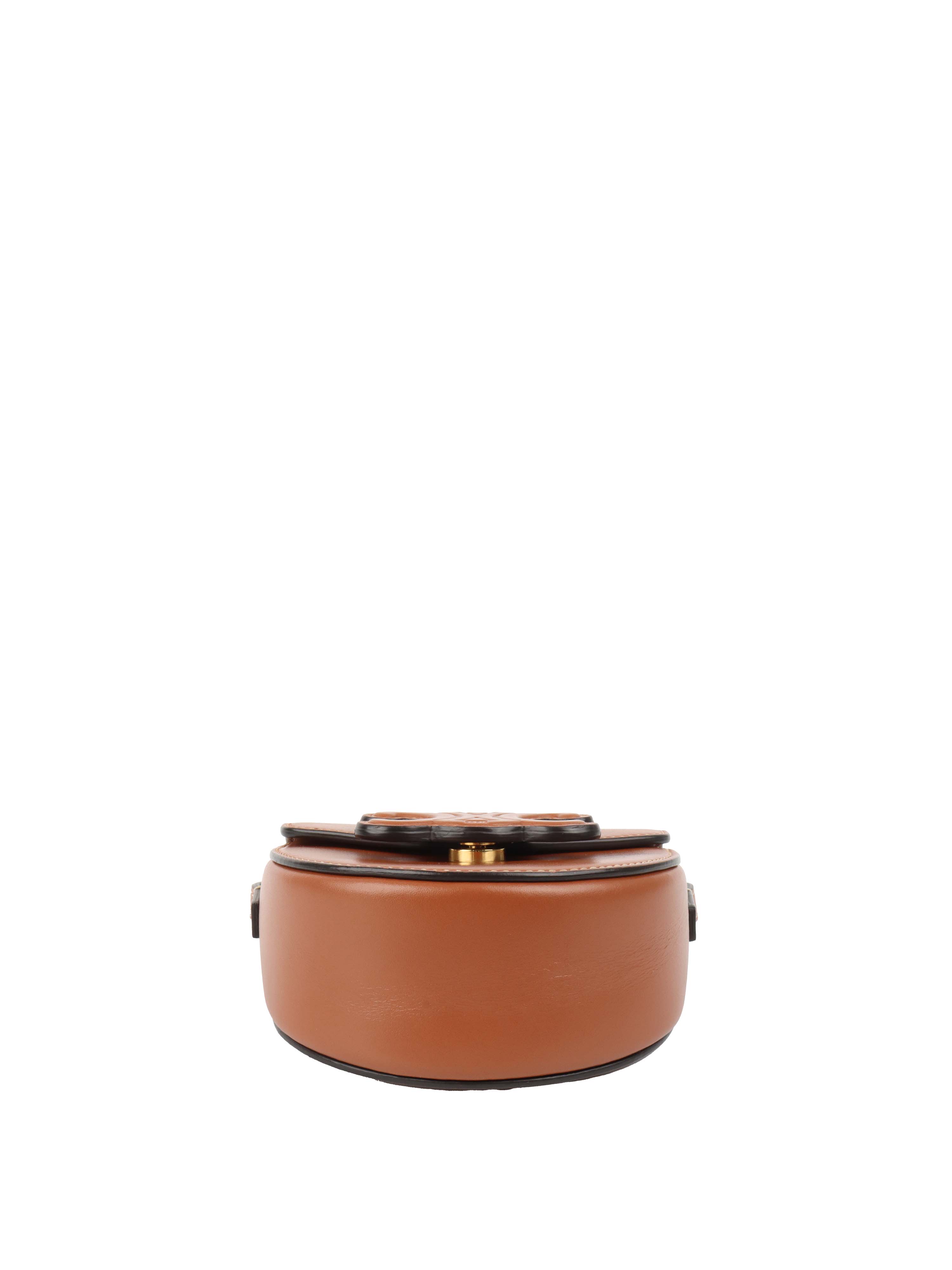 Celine Brown Triumph Cuir Mini Besace Bag.