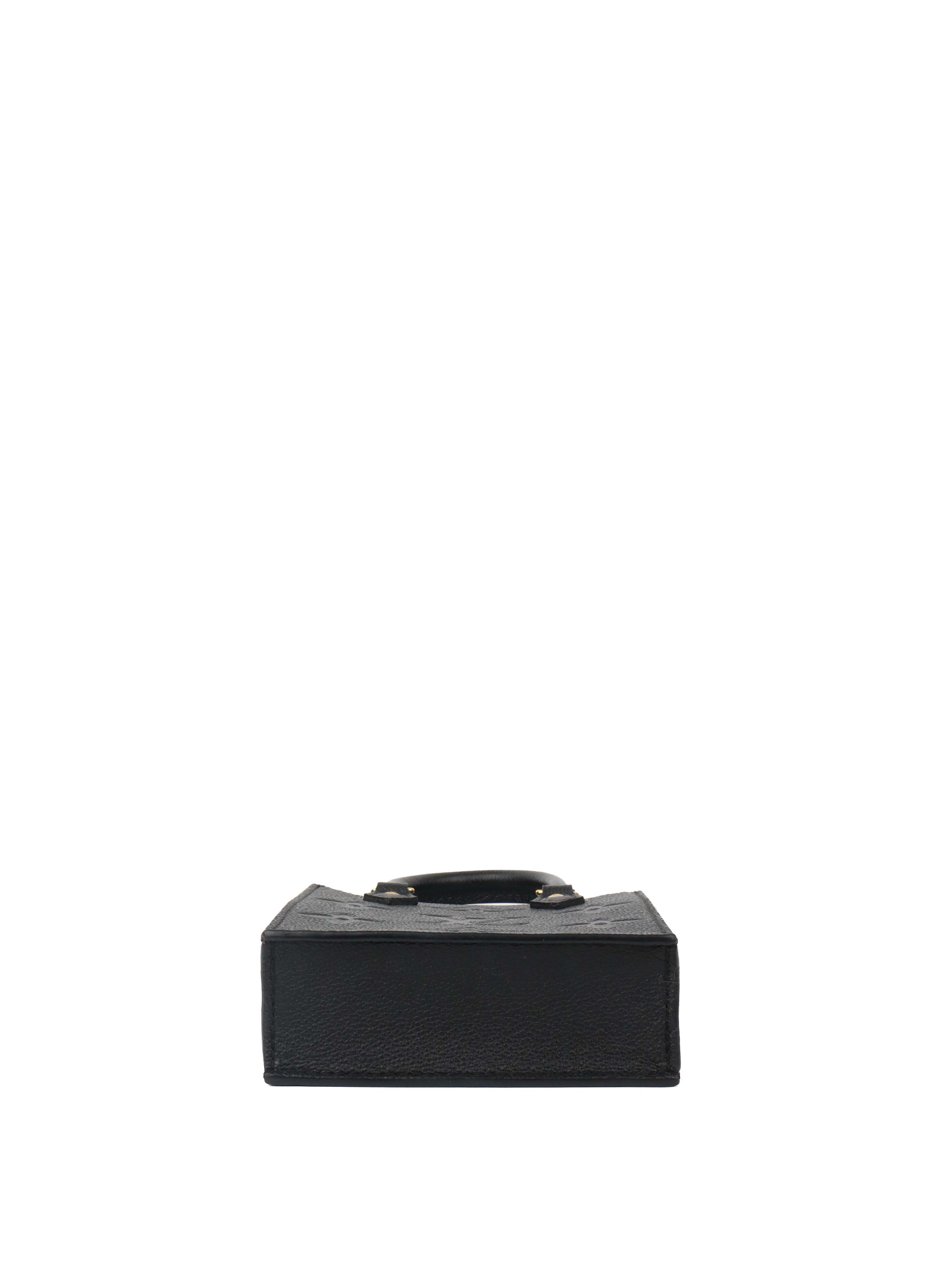 Louis Vuitton Black Mini Sac Plat.