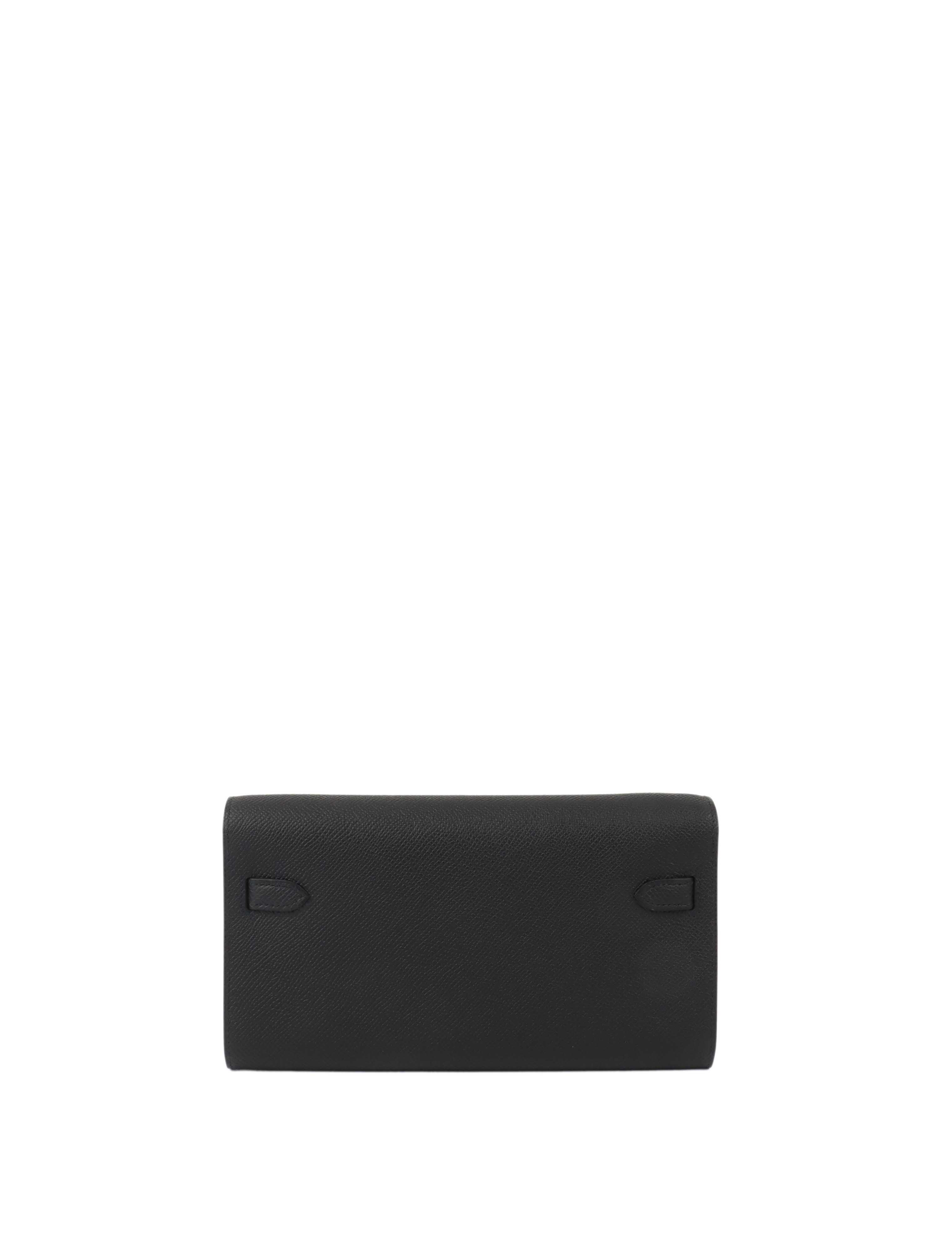 Hermes Kelly Classique To Go Noir GHW Stamp K.