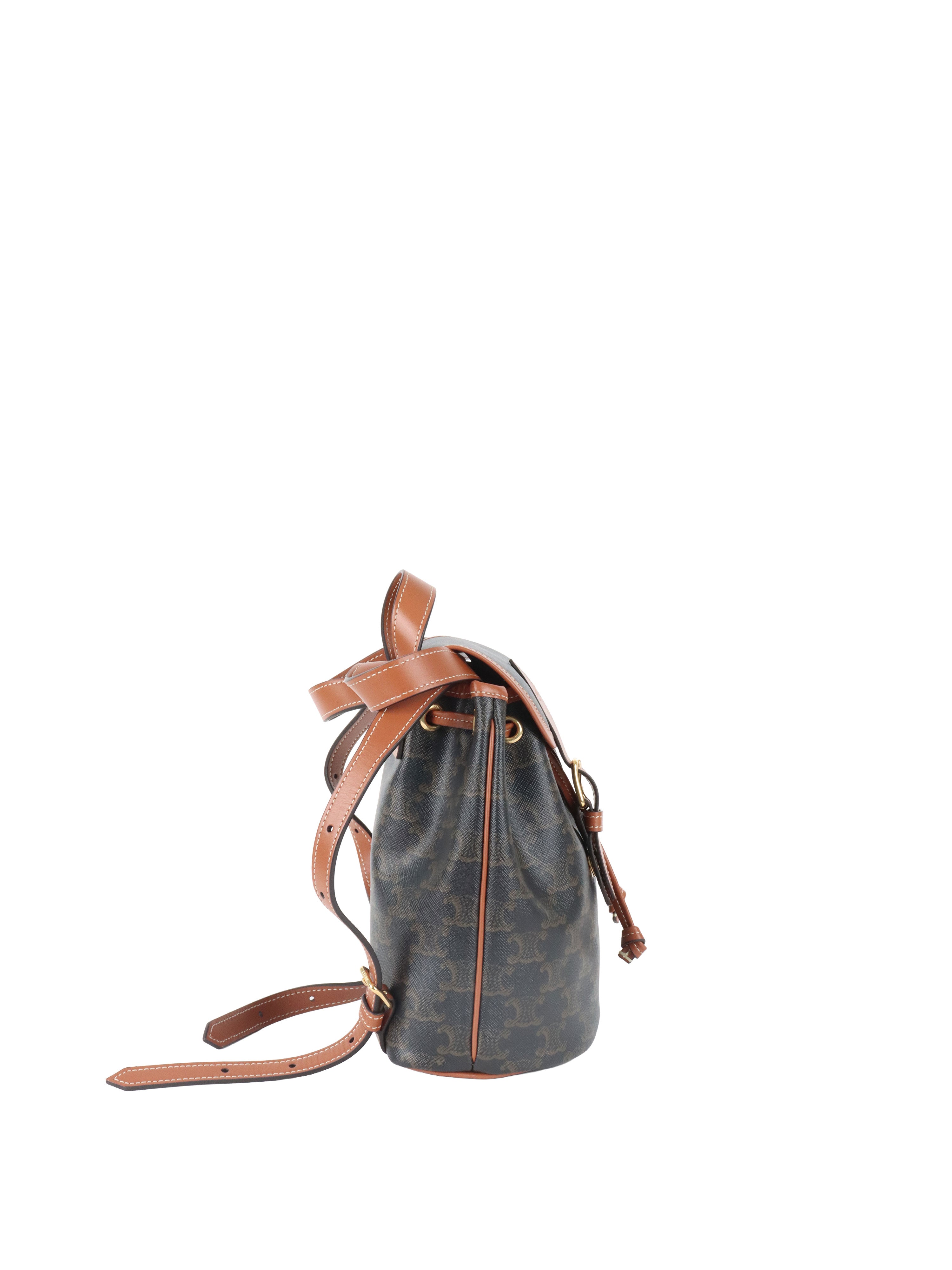 Celine Mini Triomphe Folco Backpack.