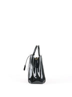 Louis Vuitton Black Monogram Vernis Montaigne MM Satchel Bag