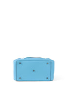Hermes Lindy 30 P3 Bleu du Nord Clemence Leather Stamp D