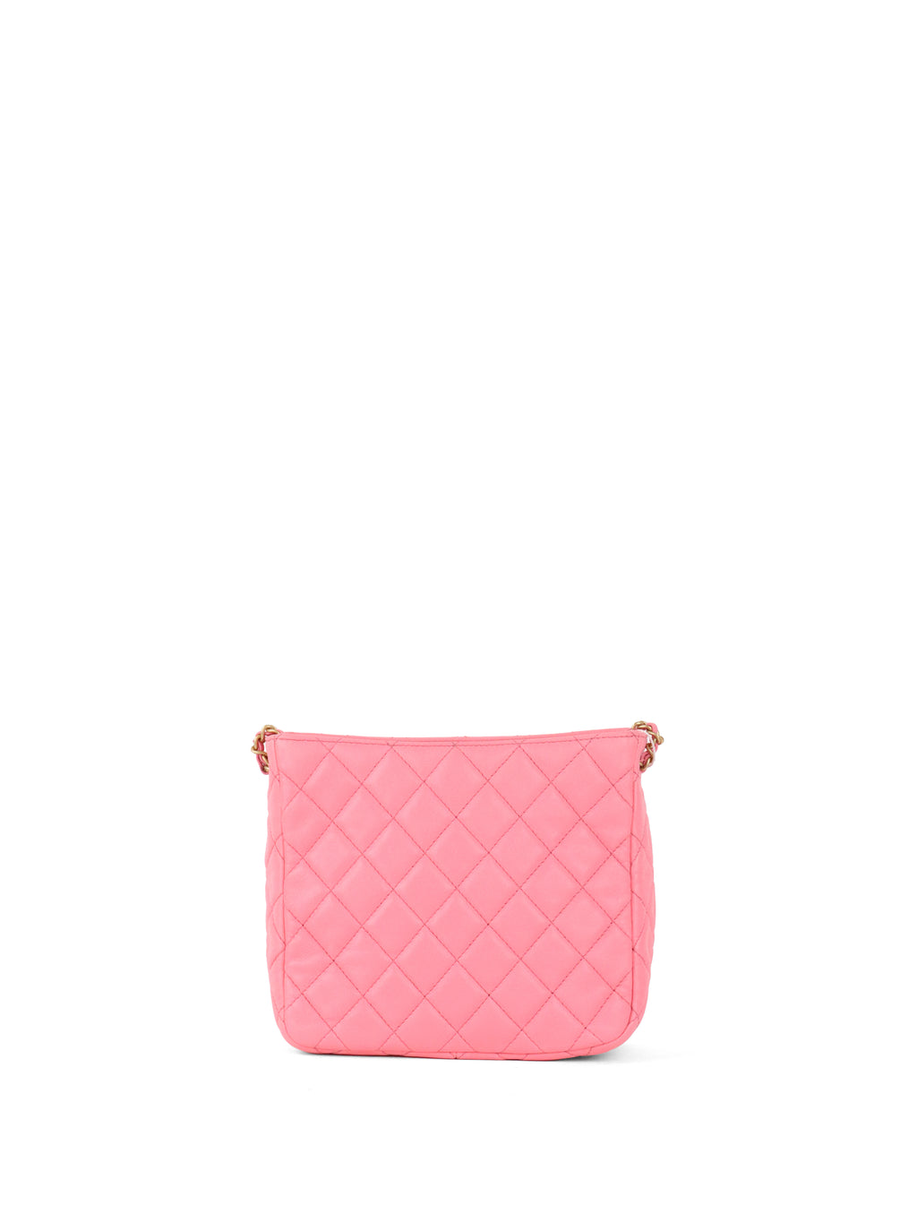 Chanel Pink Lambskin Hobo Chain Bag