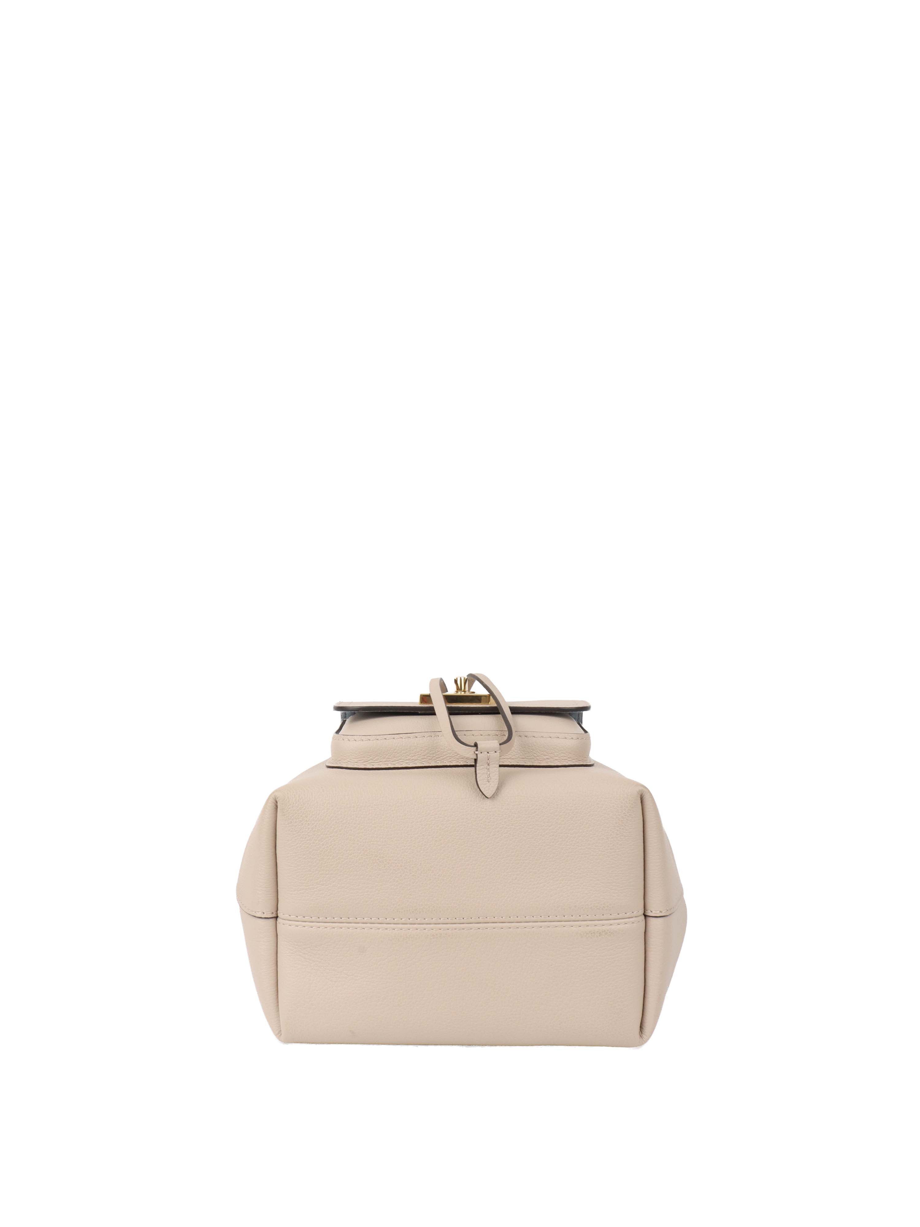 Louis Vuitton Beige Lockme Bucket Bag.