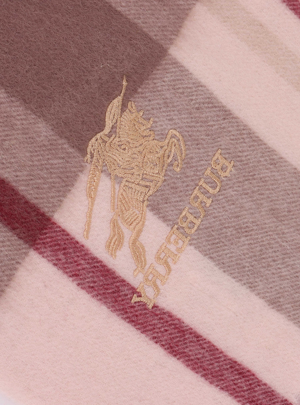 Burberry Pink Cashmere Scarf