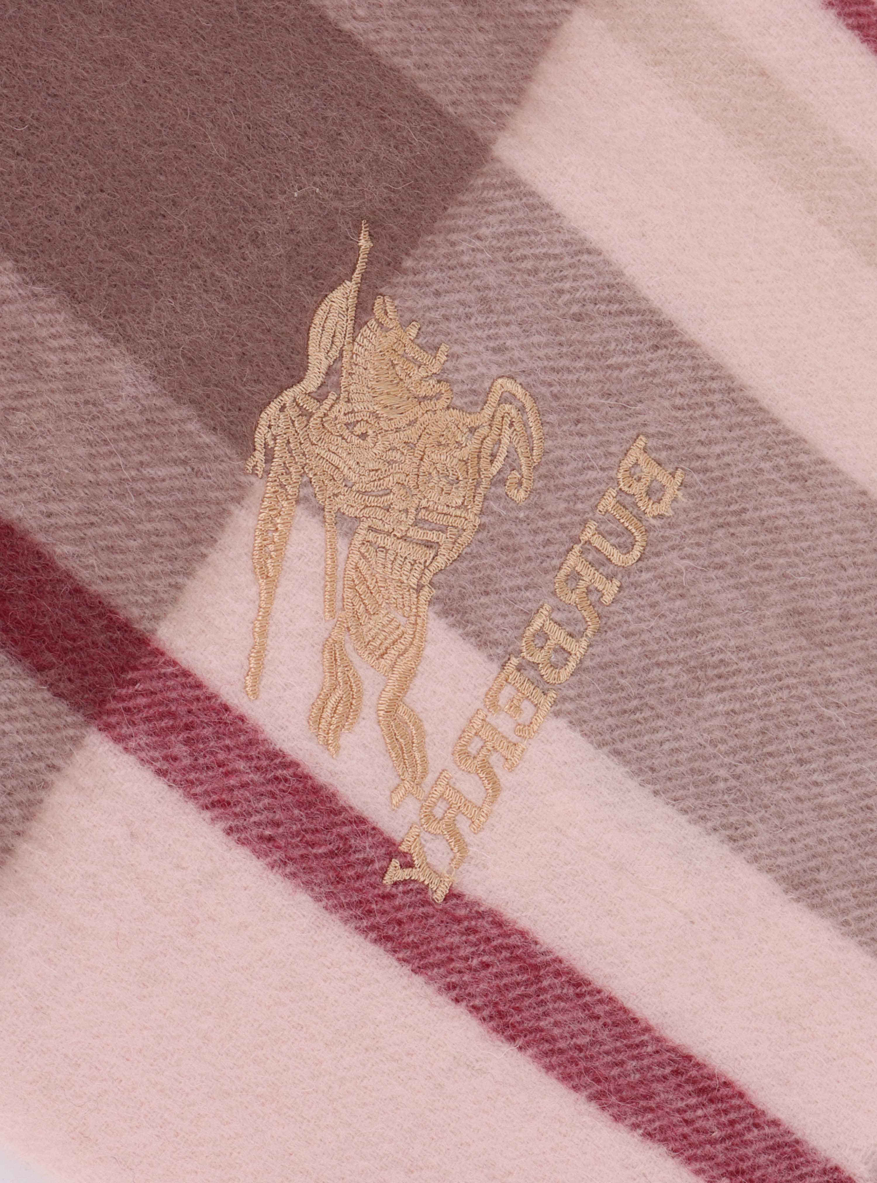 Burberry Pink Cashmere Scarf