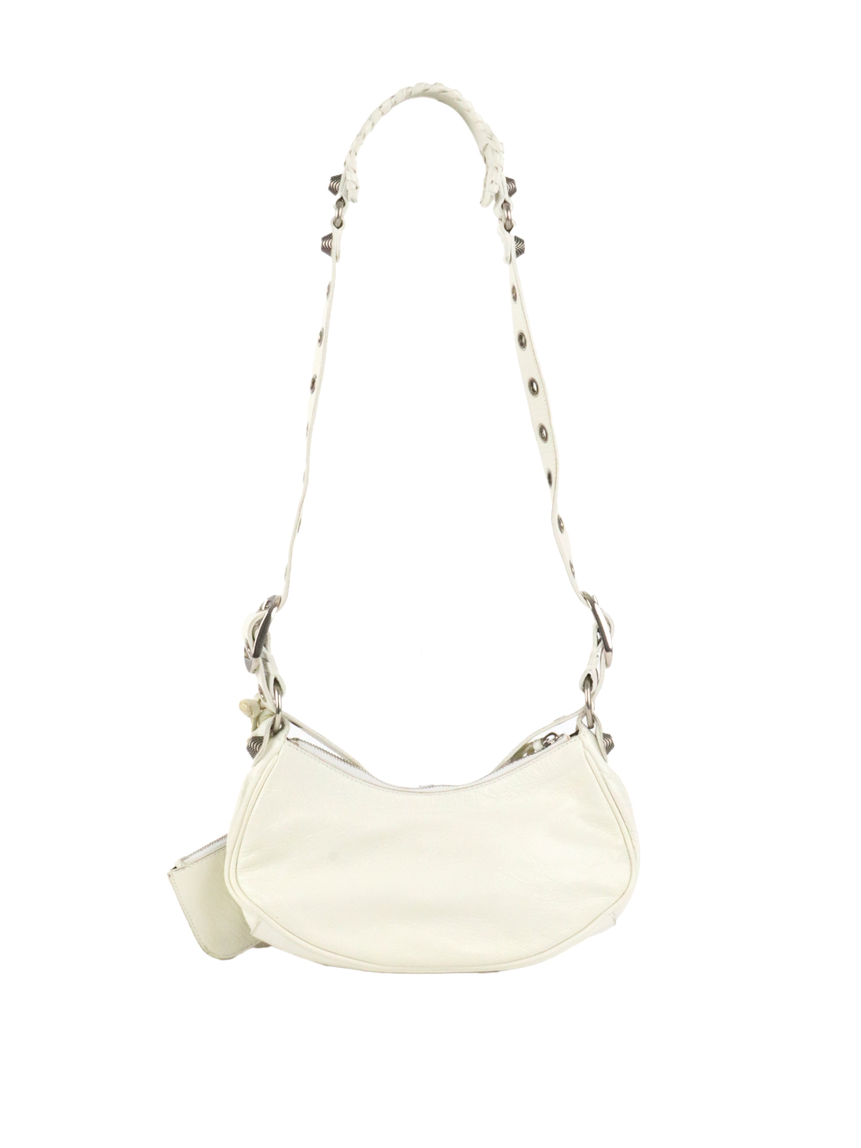 Balenciaga White Le Cagole XS Bag