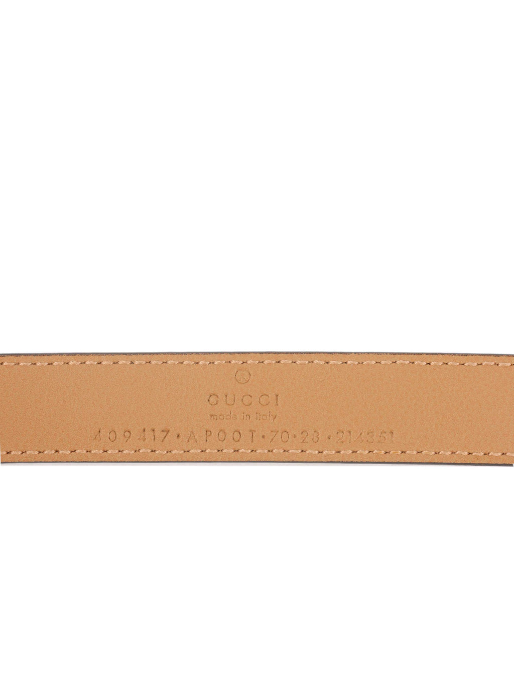 Gucci Brown GG Marmont Thin Belt.