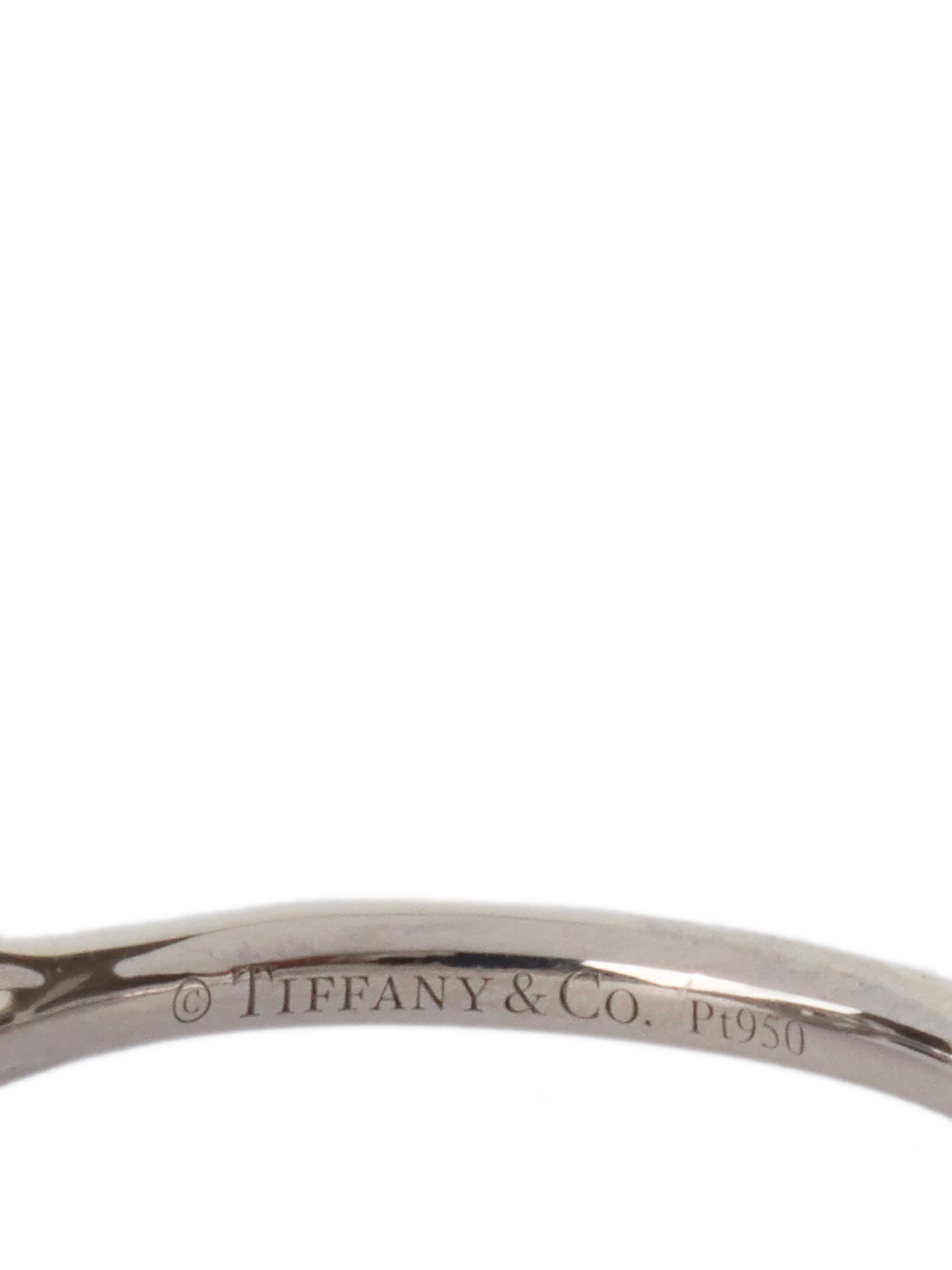 Tiffany & Co 0.7ct Cushion Shape Diamond Ring.