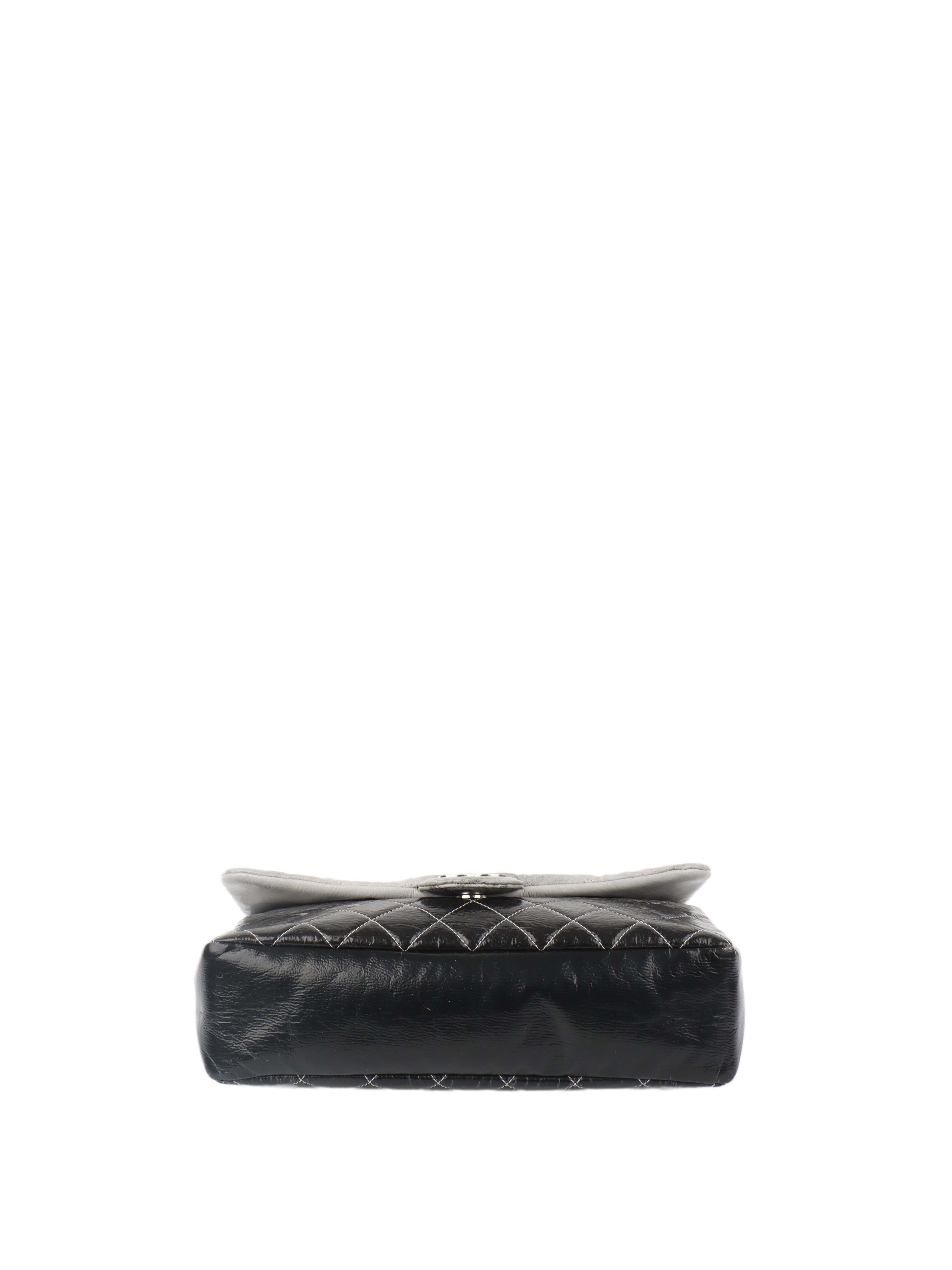 Chanel Melrose Degrade Jumbo Flap Bag SHW