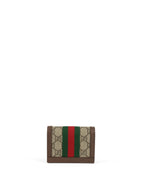 Gucci Brown Ophidia Card Case Wallet