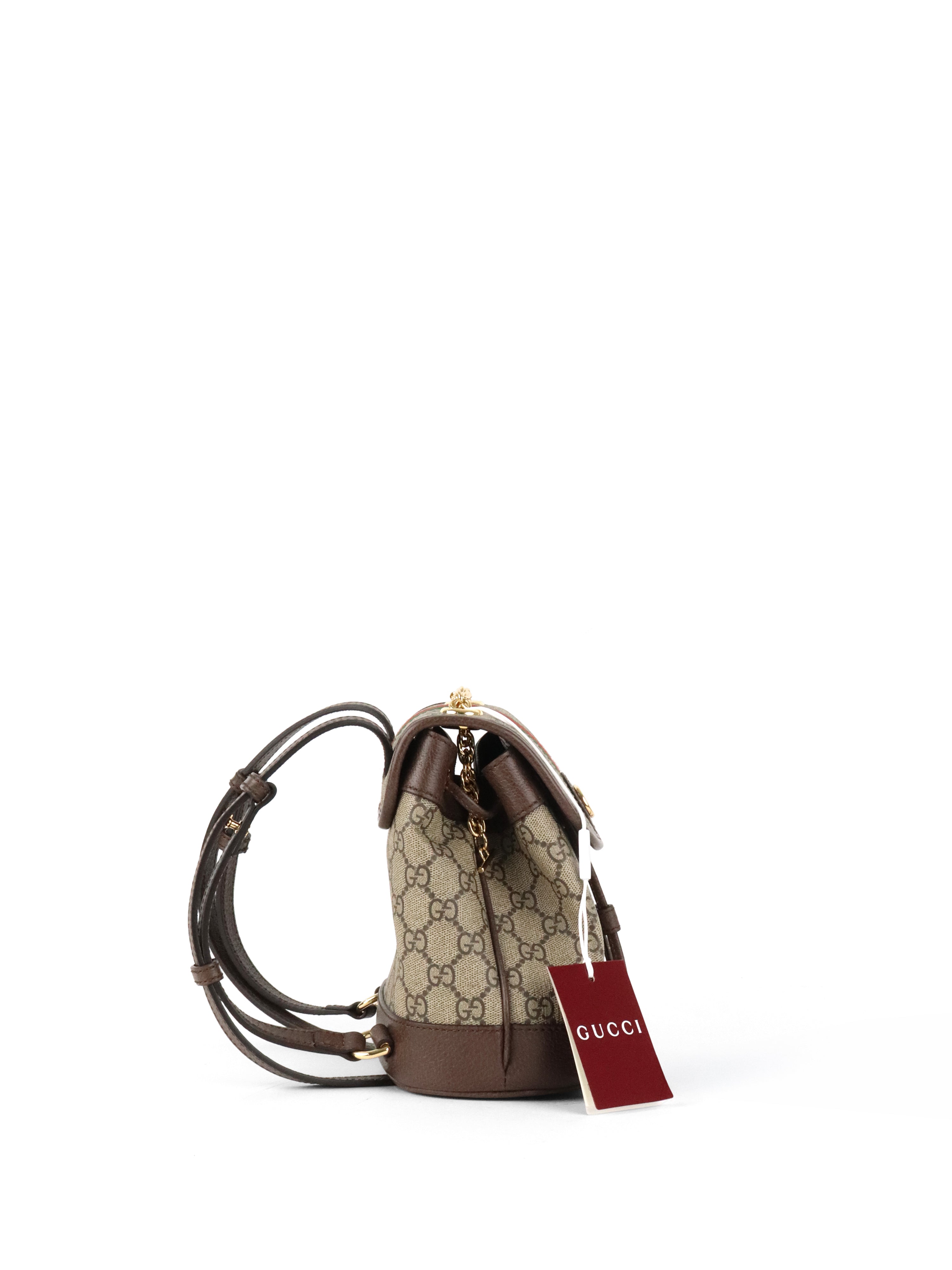 Gucci Mini Ophidia Ebony Backpack