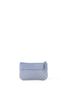 Chanel 19P Iridescent Blue Chevron Pouch