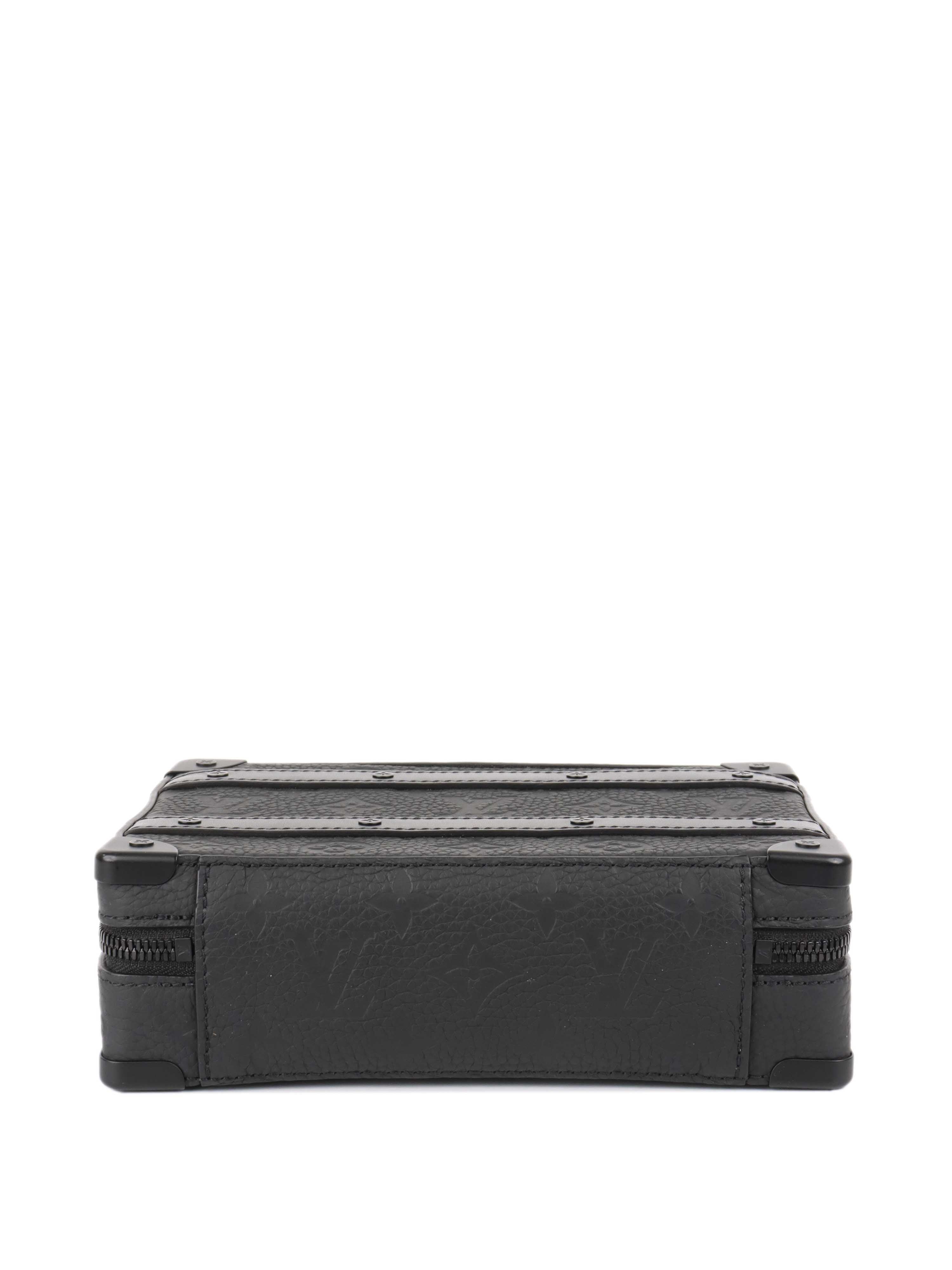 Louis Vuitton Black Handle Soft Trunk.