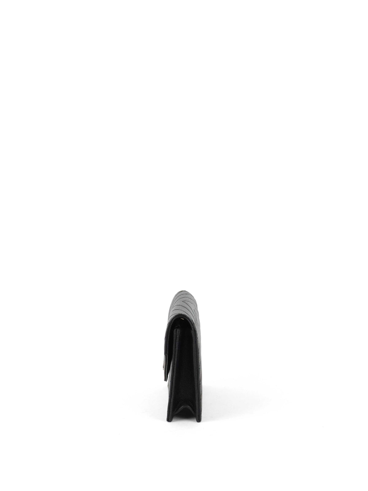 Saint Laurent Black Cassandre Envelope Chain Wallet