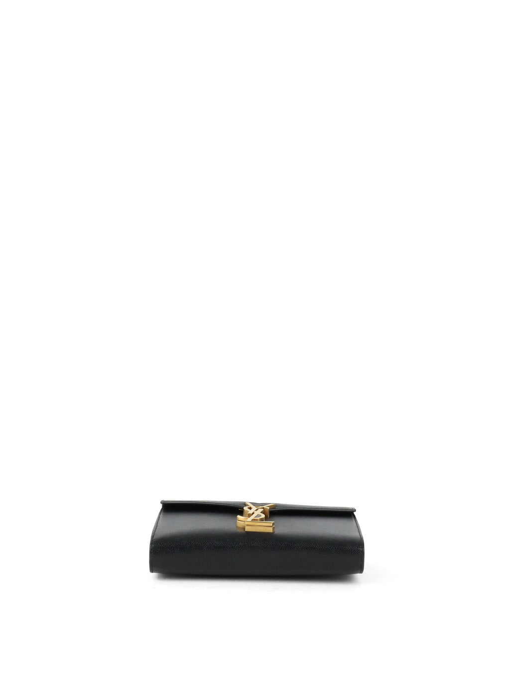 Saint Laurent Black Cassandra Wallet on Chain