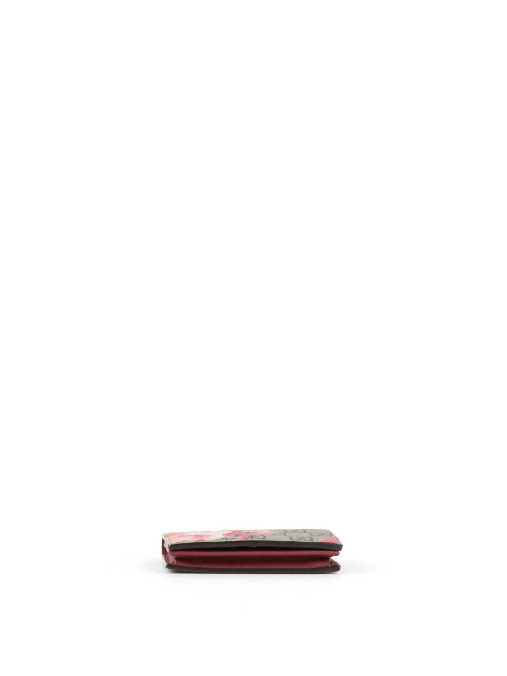 Gucci Ebony & Pink Bloom Supreme Fold Wallet