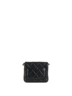 Chanel 21B Black Lambskin Quilted Mini Square Flap Bag GHW
