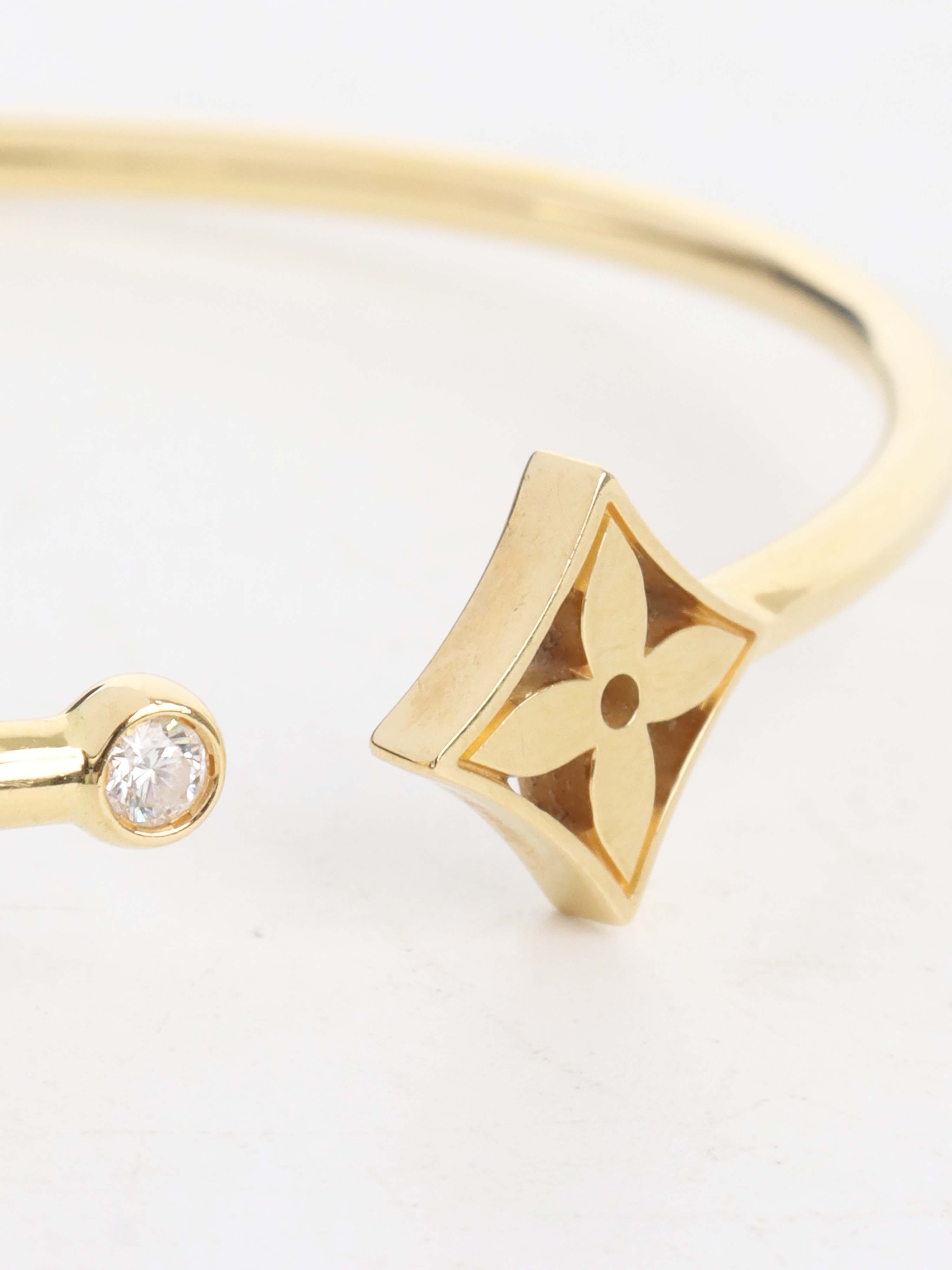 Louis Vuitton Yellow Gold Idylle Blossom Twist Bracelet.