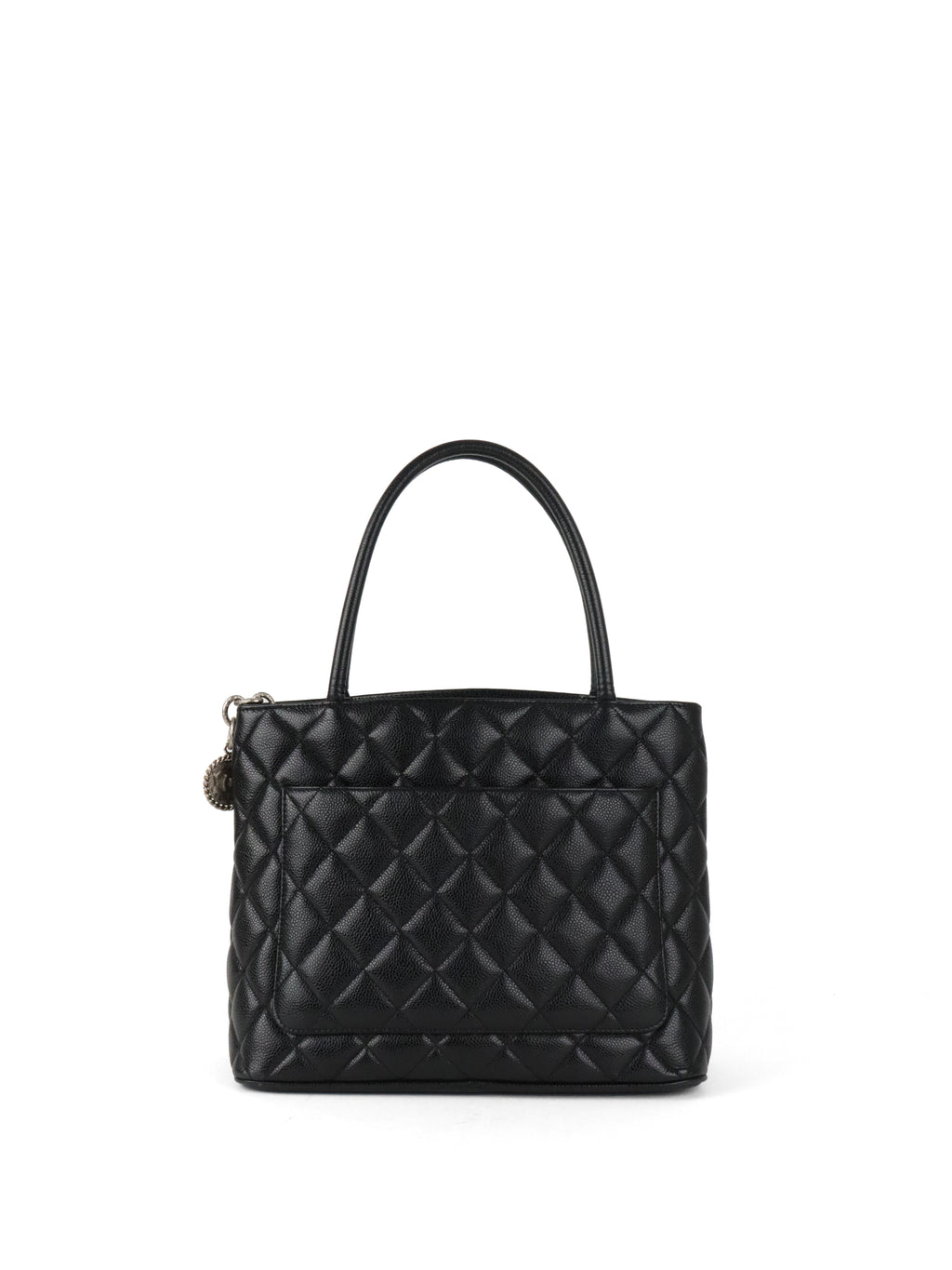 Chanel Black Caviar Vintage Medallion Tote