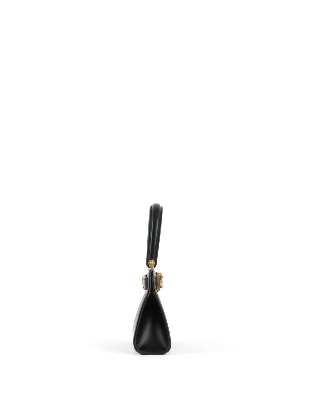 Tory Burch Black Mini Lee Radziwill Top Handle Bag GHW