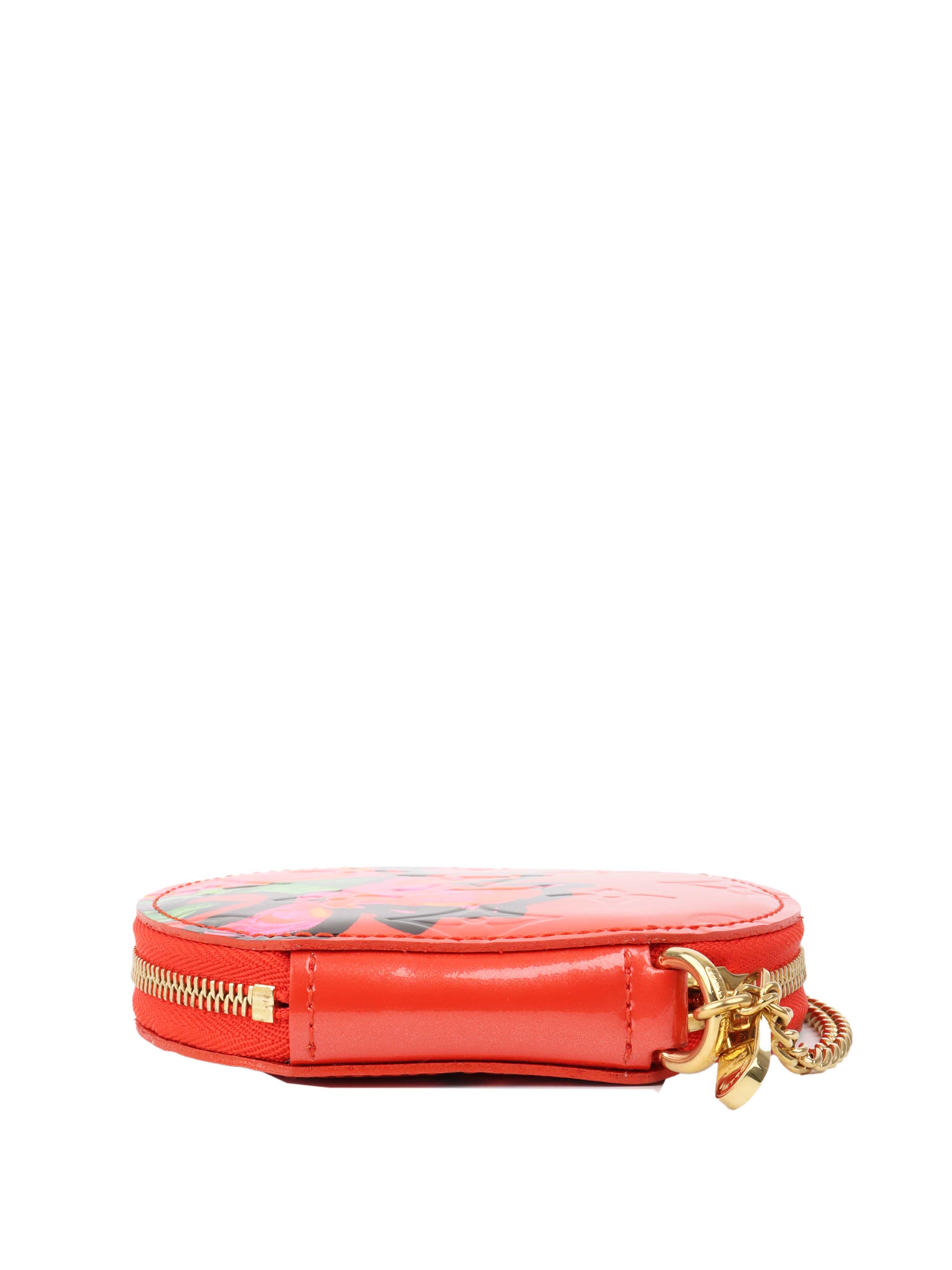 Louis Vuitton Limited Edition Red Patent Coin Purse.