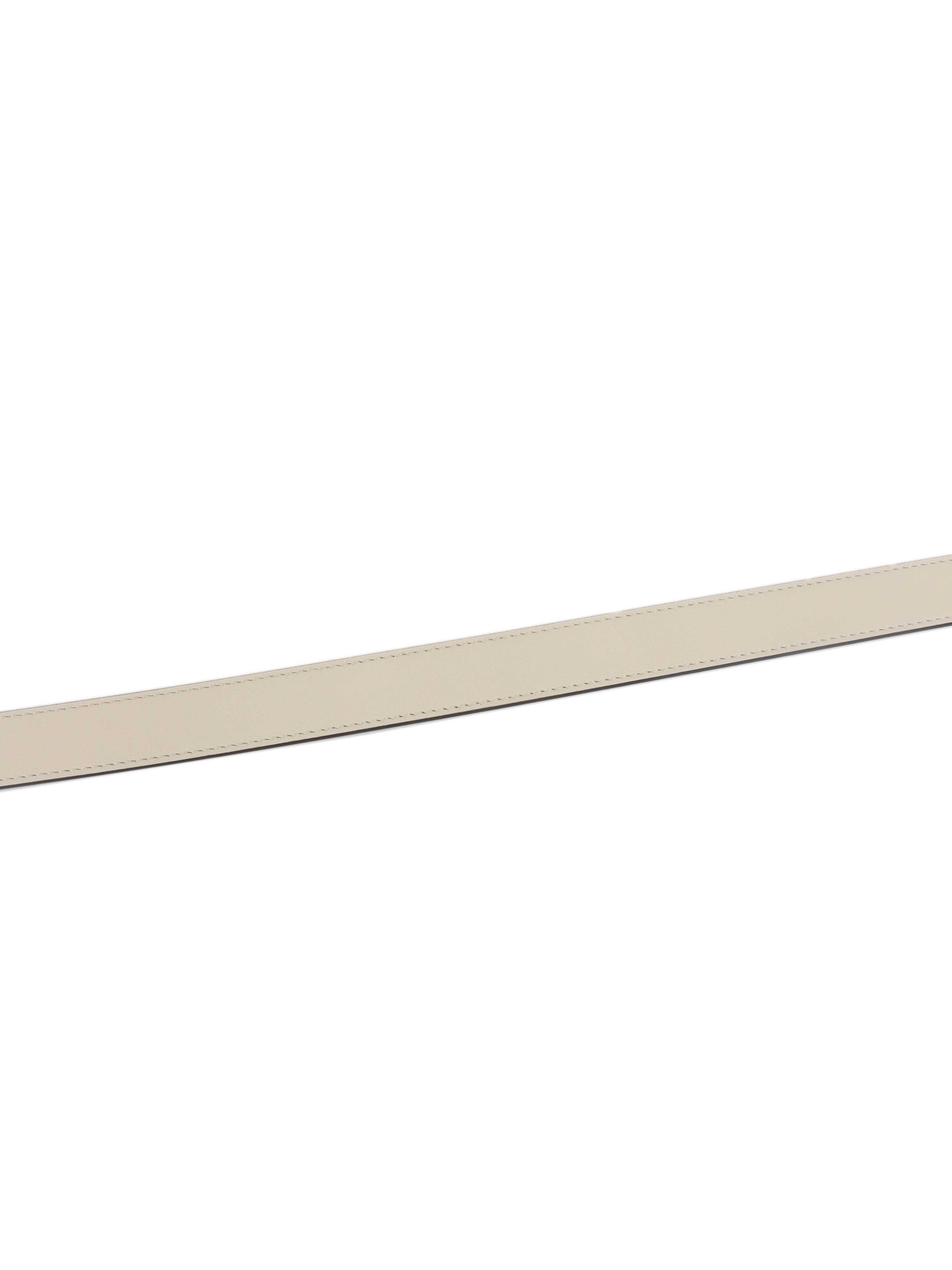 Gucci White Marmont thin belt 90cm.