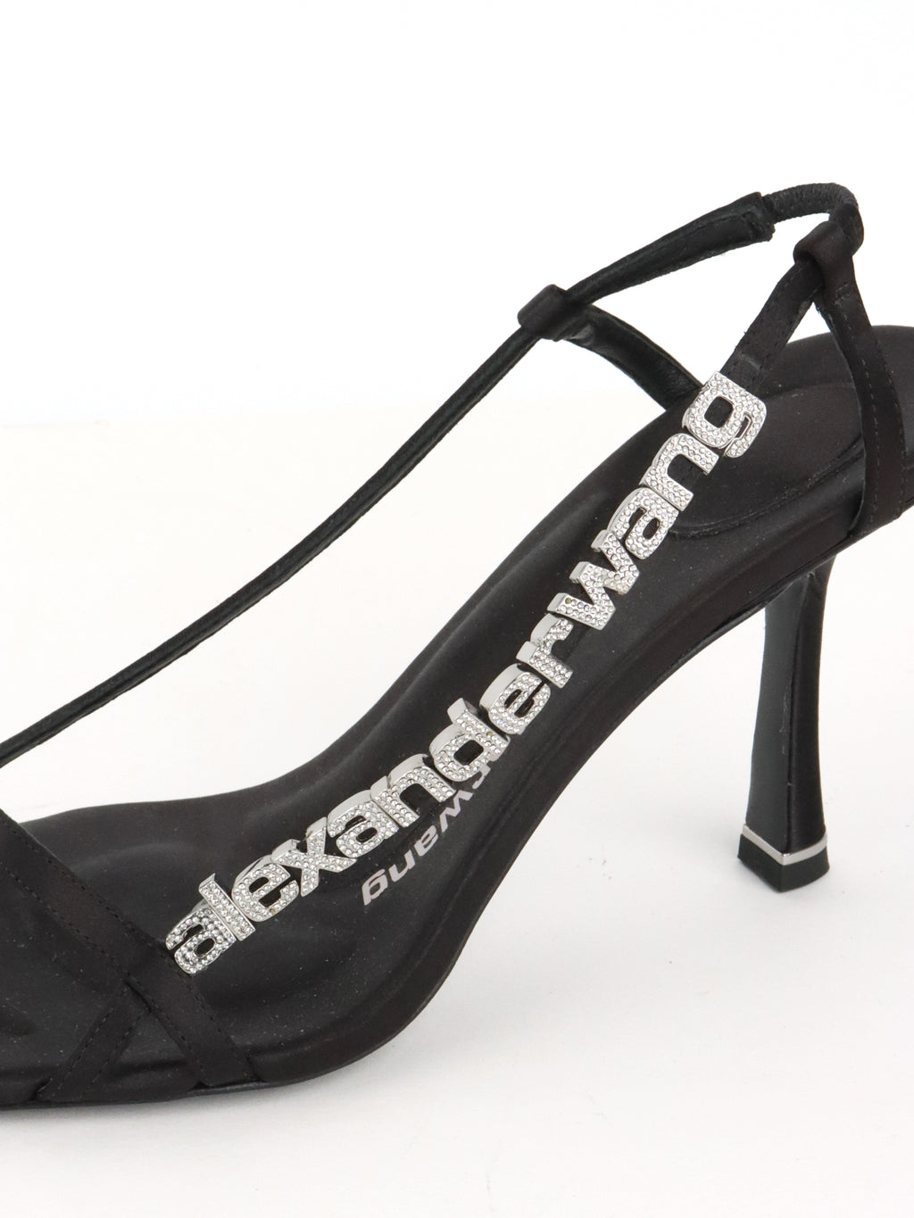 Alexander Wang Black Ivy Logo Strap Sandal